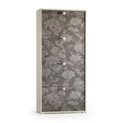 Scarpiera 4 ante rovere 67x147h cm in legno - Adeindein