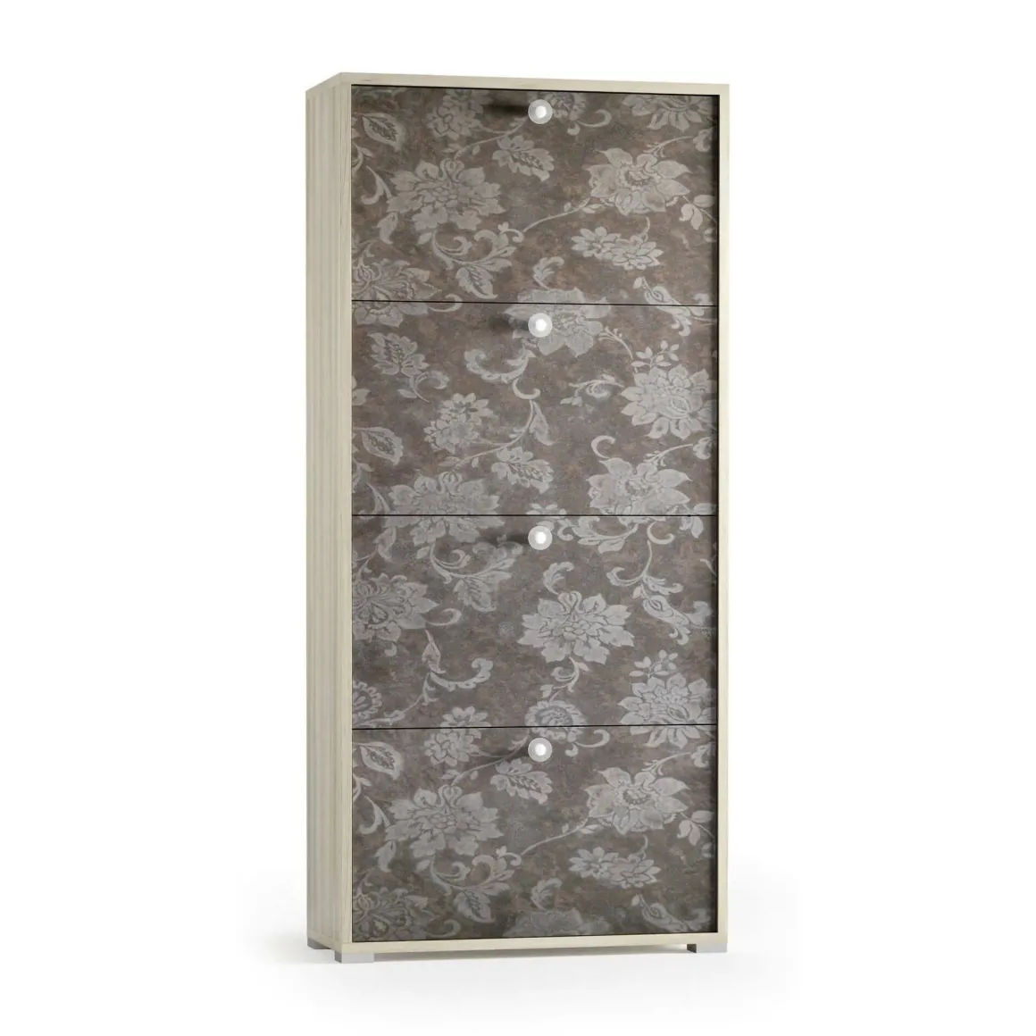 Scarpiera 4 ante rovere 67x147h cm in legno - Adeindein