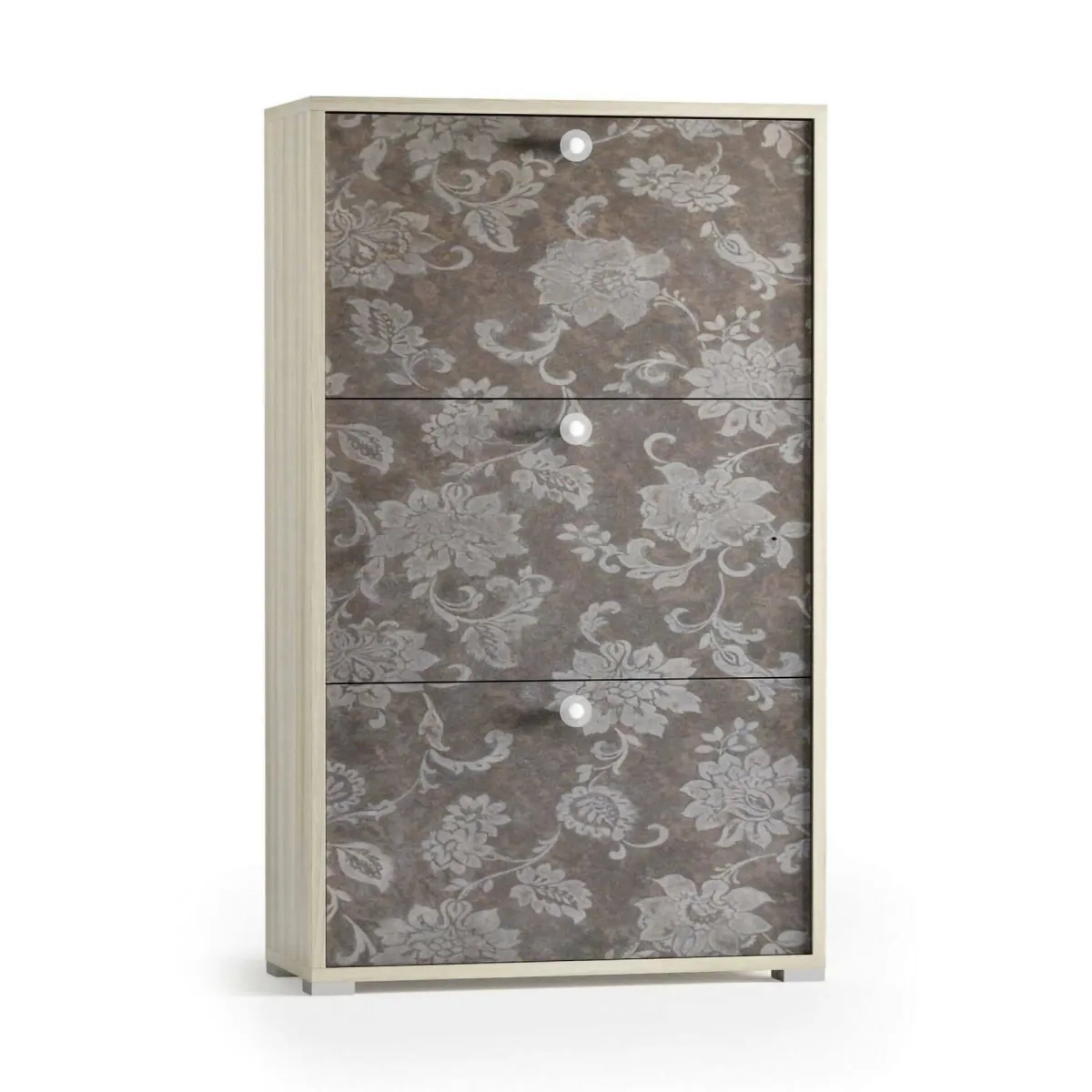 Bagno|Scarpiere > Dmora Scarpiera 3 ante rovere 67x112h cm 18 paia - Axinite Marrone Rovere