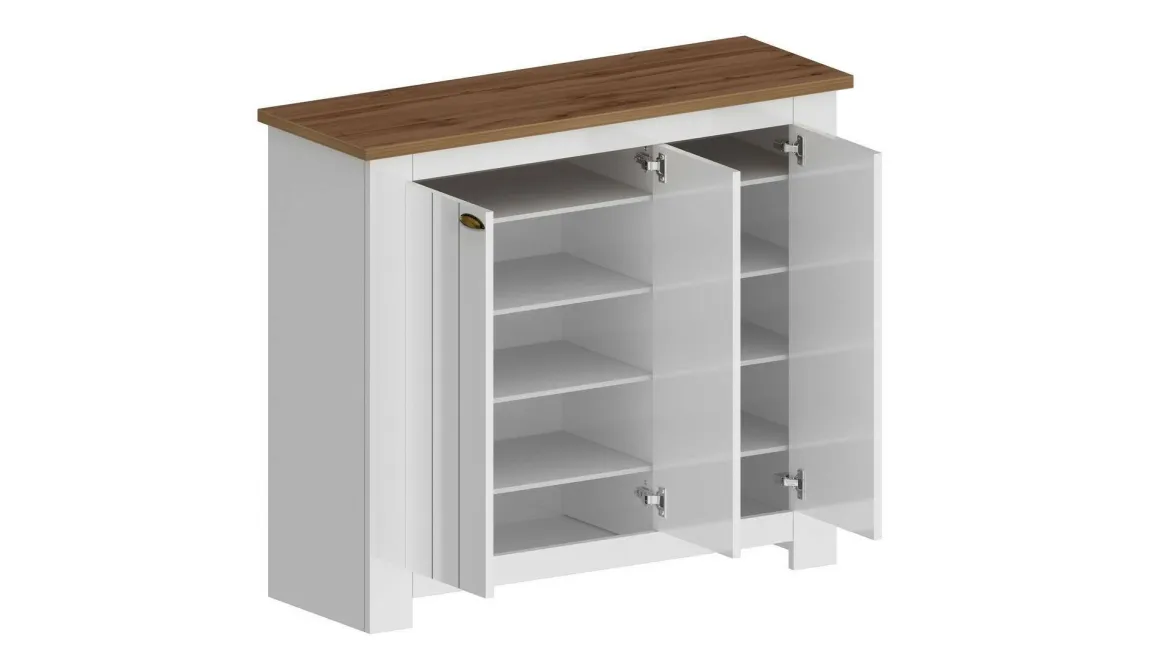 Scarpiera 3 ante rovere 114x100h cm - Seprio