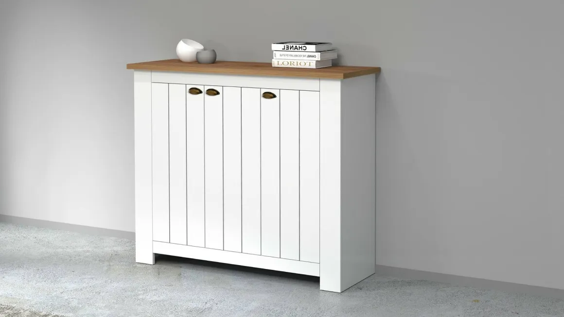 Scarpiera 3 ante rovere 114x100h cm - Seprio