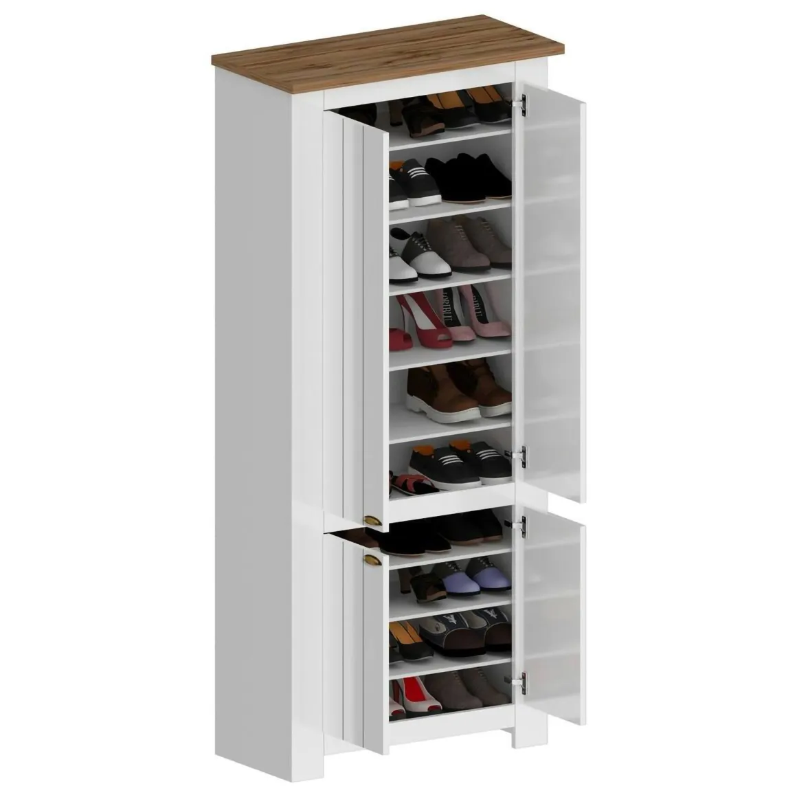 Scarpiera 4 ante rovere 84x200h cm - Shirley
