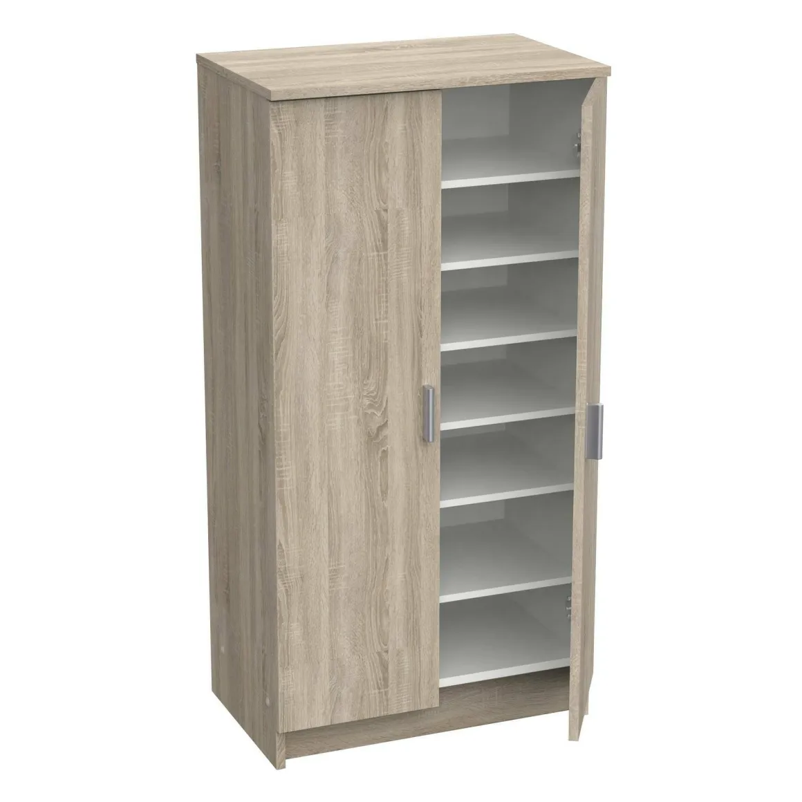 Scarpiera basic 2 ante rovere 54x108h cm - Abram