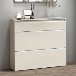 Scarpiere > Dmora Scarpiera 9 Ripiani 16 Paia 120x26.5x108h cm, 9 Vani - Marconi Beige