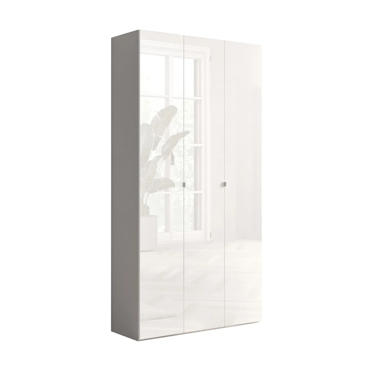 Scarpiere > Dmora Scarpiera 12 Ripiani 28 Paia 95x35x186h cm, 14 Vani - Pertiche Bianco Lucido