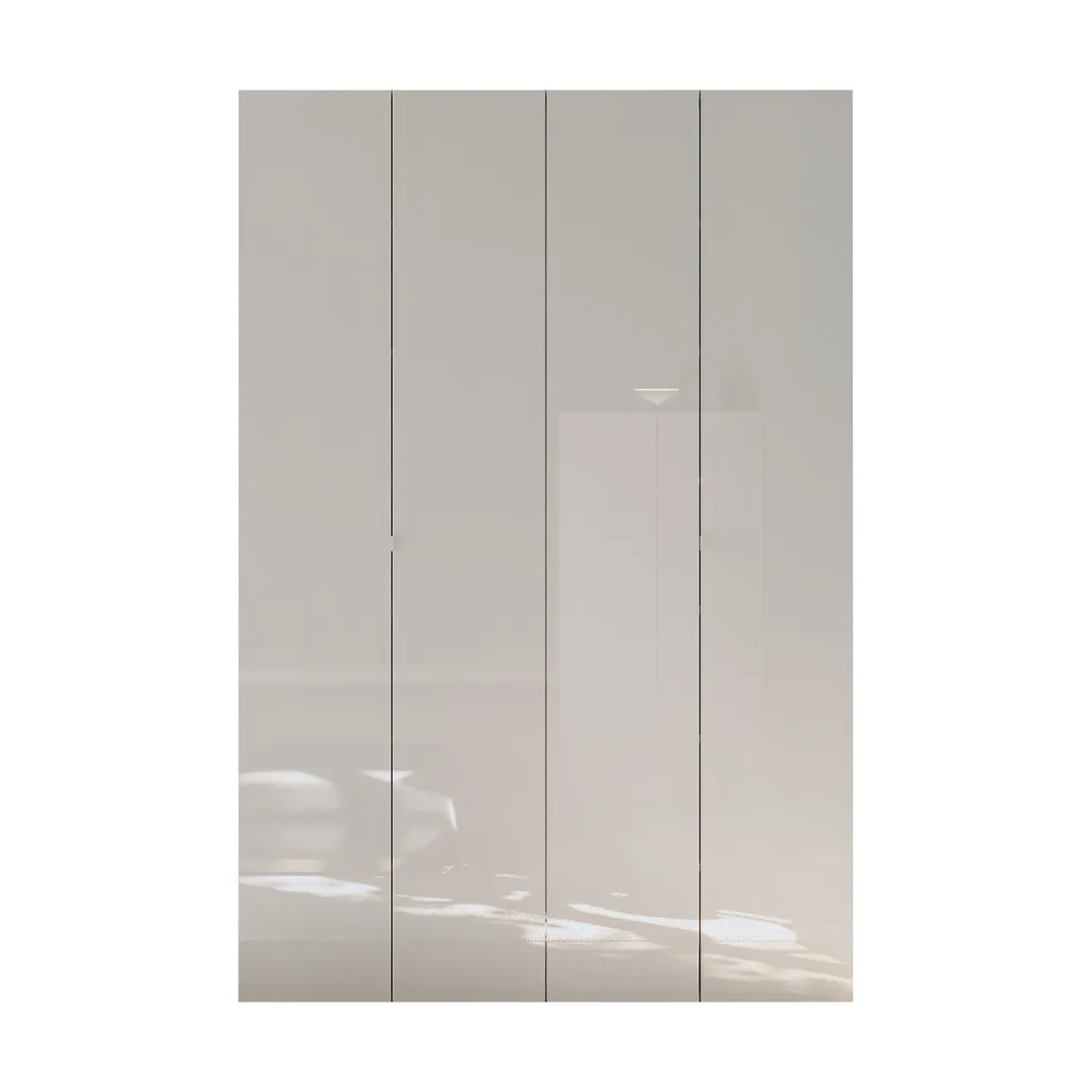 Scarpiera Bianco Lucido 12 Ripiani 42 Paia 126x35x186h cm, 14 Vani - Spessa