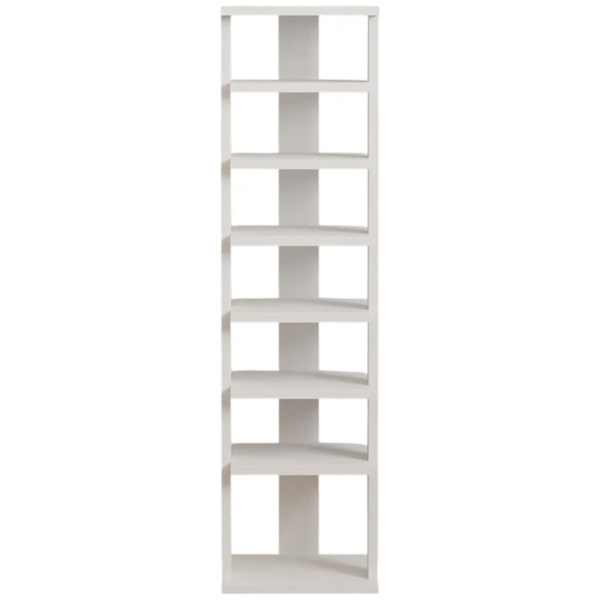 Scarpiere > Dmora Scarpiera 8 Paia 8 Ripiani 30x30x110h cm, 7 Vani - Soddi Bianco