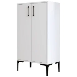 Scarpiere > Dmora Scarpiera 4 Ripiani 8 Paia 60x35x111h cm, 2 Ante - Cavalieri Bianco
