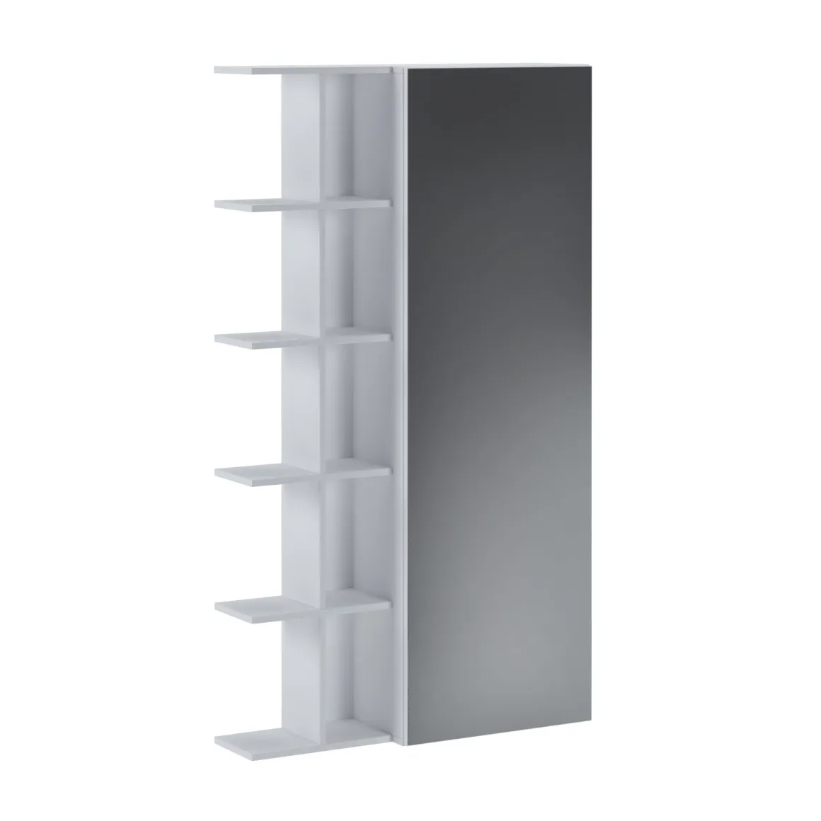 Scarpiere > Dmora Scarpiera 3 Ripiani 6 Vani 69x28x115h cm, 3 Ante - Seggiano Bianco