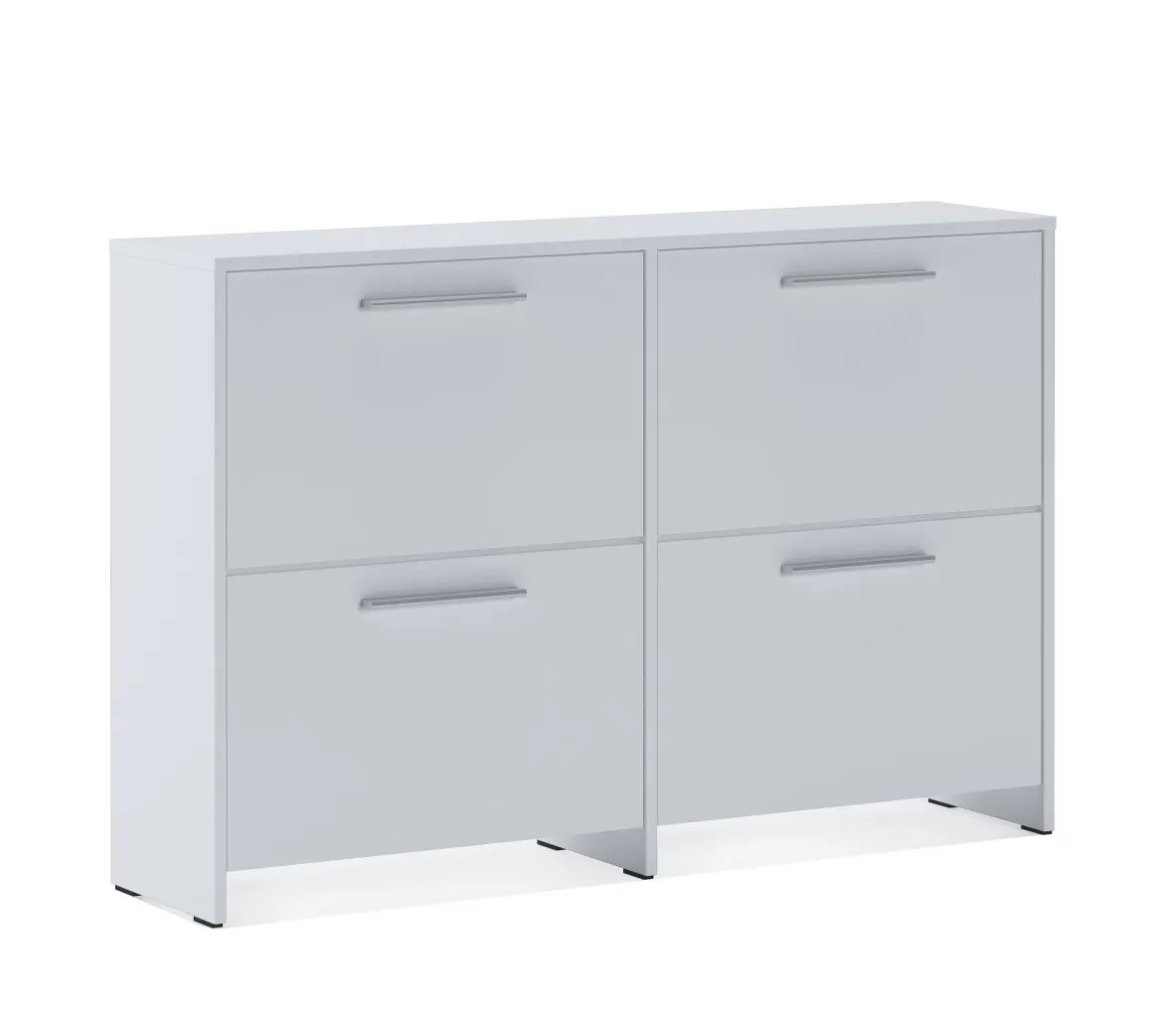 Scarpiere > Dmora Scarpiera 5 Ripiani 10 Vani 69x28x187h cm, 5 Ante - Ghisalba Bianco