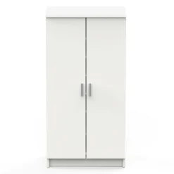 Bagno|Scarpiere > Dmora Scarpiera classica 2 ante bianca opaca 54x108h cm - Abram Bianco Opaco