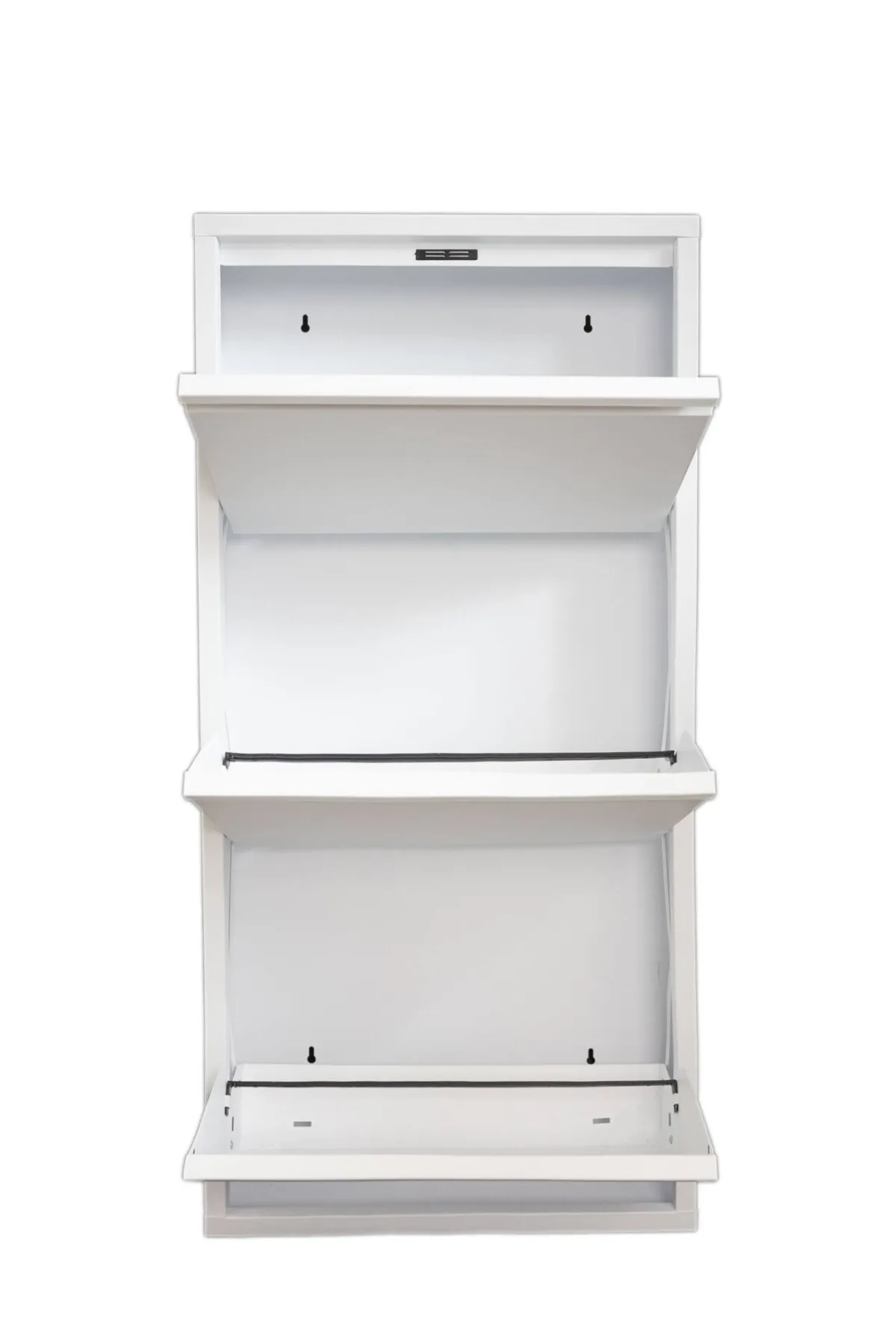 Scarpiere > Dmora Scarpiera funzionale 3 ante bianca 50x104h cm in metallo - Alexa Bianco