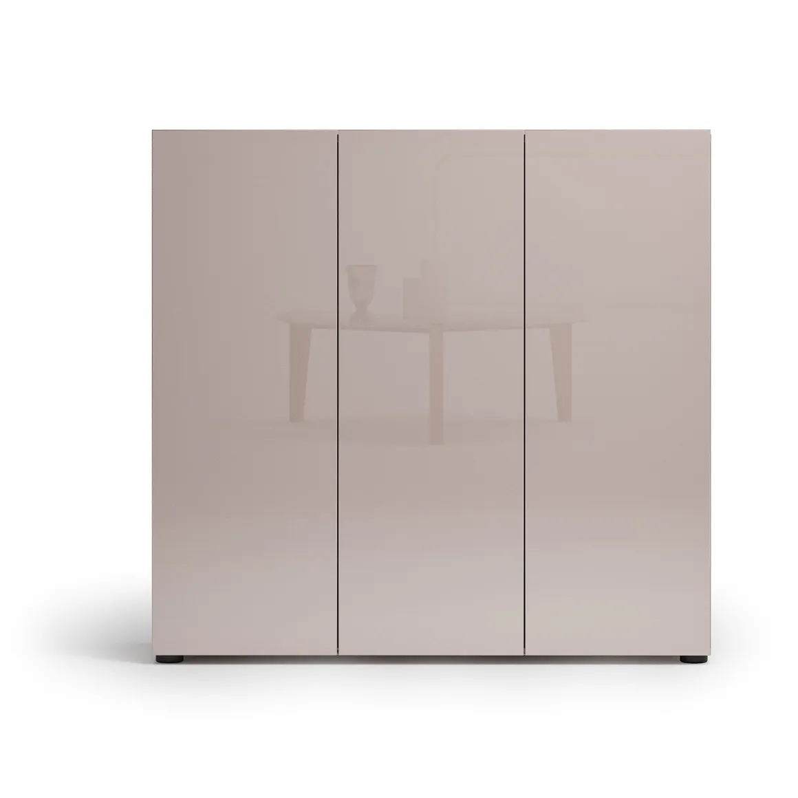 Scarpiera Grigio Tortora 10 Ripiani 24 Paia 120x34x115h cm, 12 Vani - Sotto