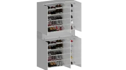 Bagno|Scarpiere > Dmora Scarpiera larga 7 ante bianca 114x200h cm - Charoite Bianco