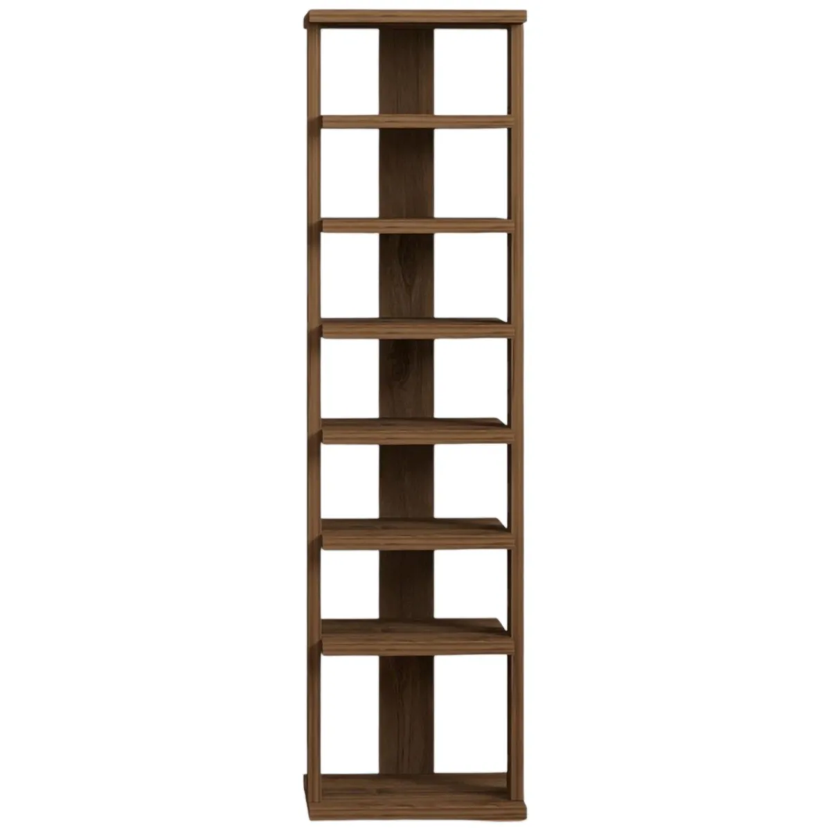 Scarpiere > Dmora Scarpiera 8 Paia 8 Ripiani 30x30x110h cm, 7 Vani - Soddi Marrone Noce