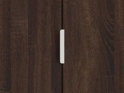 Scarpiera Marrone Noce 6 Ripiani 2 Ante 60x33x191.5h cm, Maniglie Incluse - Delizia