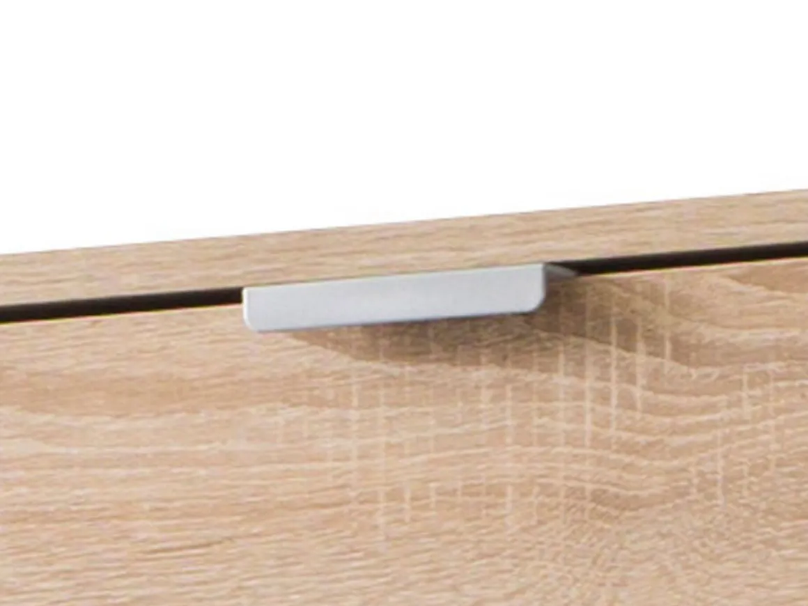 Scarpiera Marrone Rovere Chiaro un Ripiano 5 Ante 58x18x191.5h cm, kit Fissaggio a Muro Incluso - Capriolo