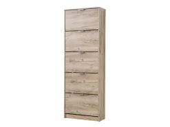 Scarpiere > Dmora Scarpiera 6 Ripiani 6 Vani 67x28x119h cm, 3 Ante - Varna Marrone Rovere grigio