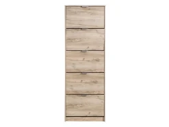 Scarpiere > Dmora Scarpiera 6 Ripiani 6 Vani 67x28x119h cm, 3 Ante - Varna Marrone Rovere grigio