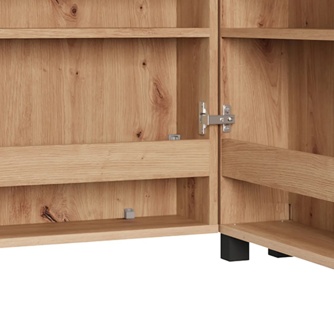 Scarpiera Marrone Rovere Nodi Nero 6 Ripiani Un'anta 68x33x113h cm, Ante con Doppia Capienza, Apertura con Ruote - Porvoo