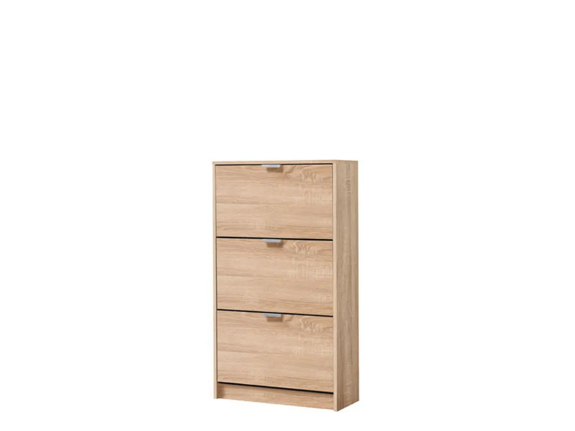 Scarpiere > Dmora Scarpiera 6 Ripiani 6 Vani 67x28x119h cm, 3 Ante - Varna Marrone Rovere