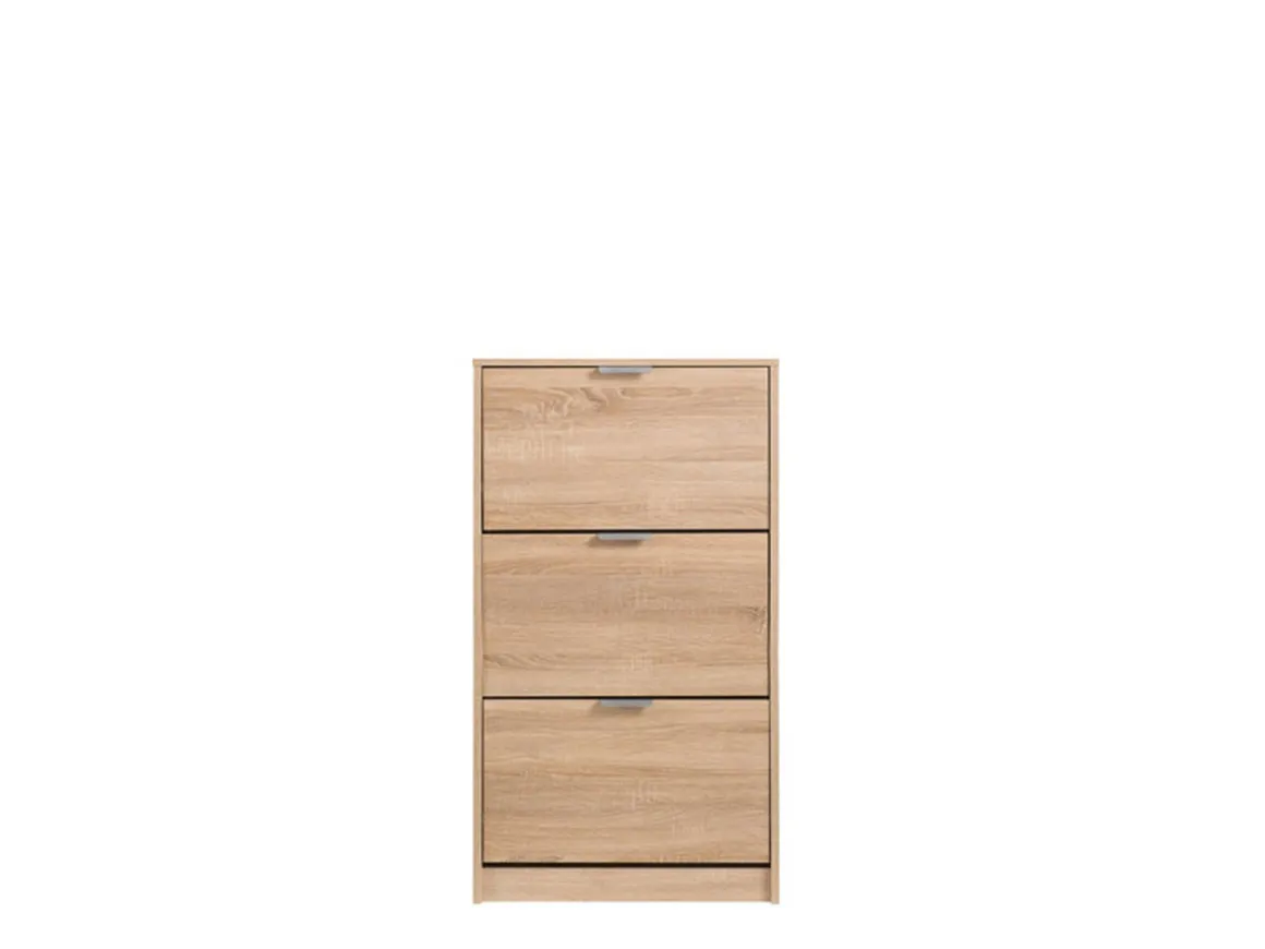 Scarpiere > Dmora Scarpiera 6 Ripiani 6 Vani 67x28x119h cm, 3 Ante - Varna Marrone Rovere