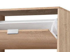 Scarpiere > Dmora Scarpiera 8 Ripiani 4 Ante 67x28x155.5h cm, Maniglie Incluse - Santina Marrone Rovere