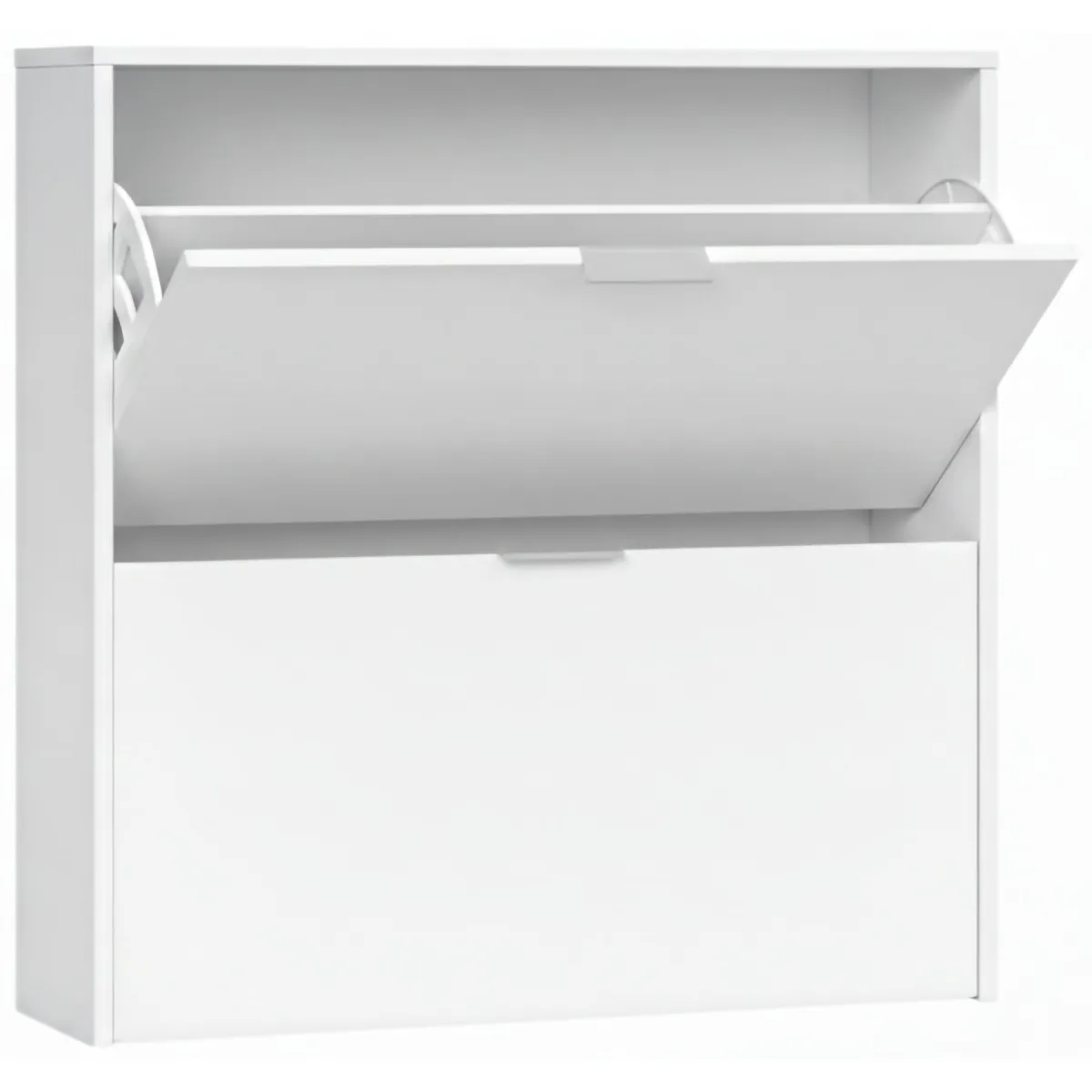 Bagno|Scarpiere > Dmora Scarpiera minimal 2 ante bianca 75x76h cm - Anakin Bianco
