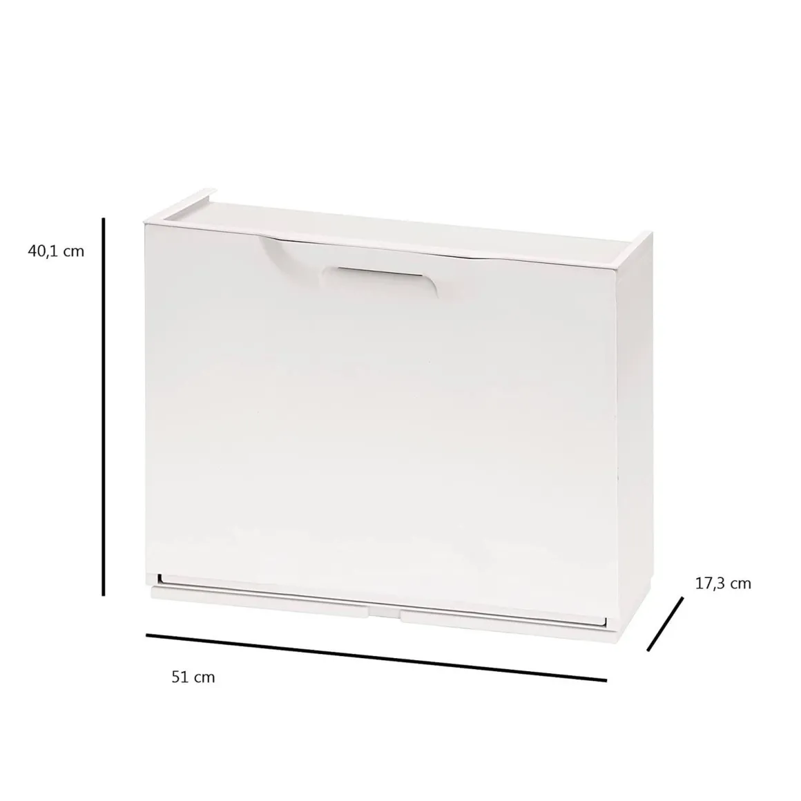 Scarpiera 6 paia bianca 51x40h cm - Avon