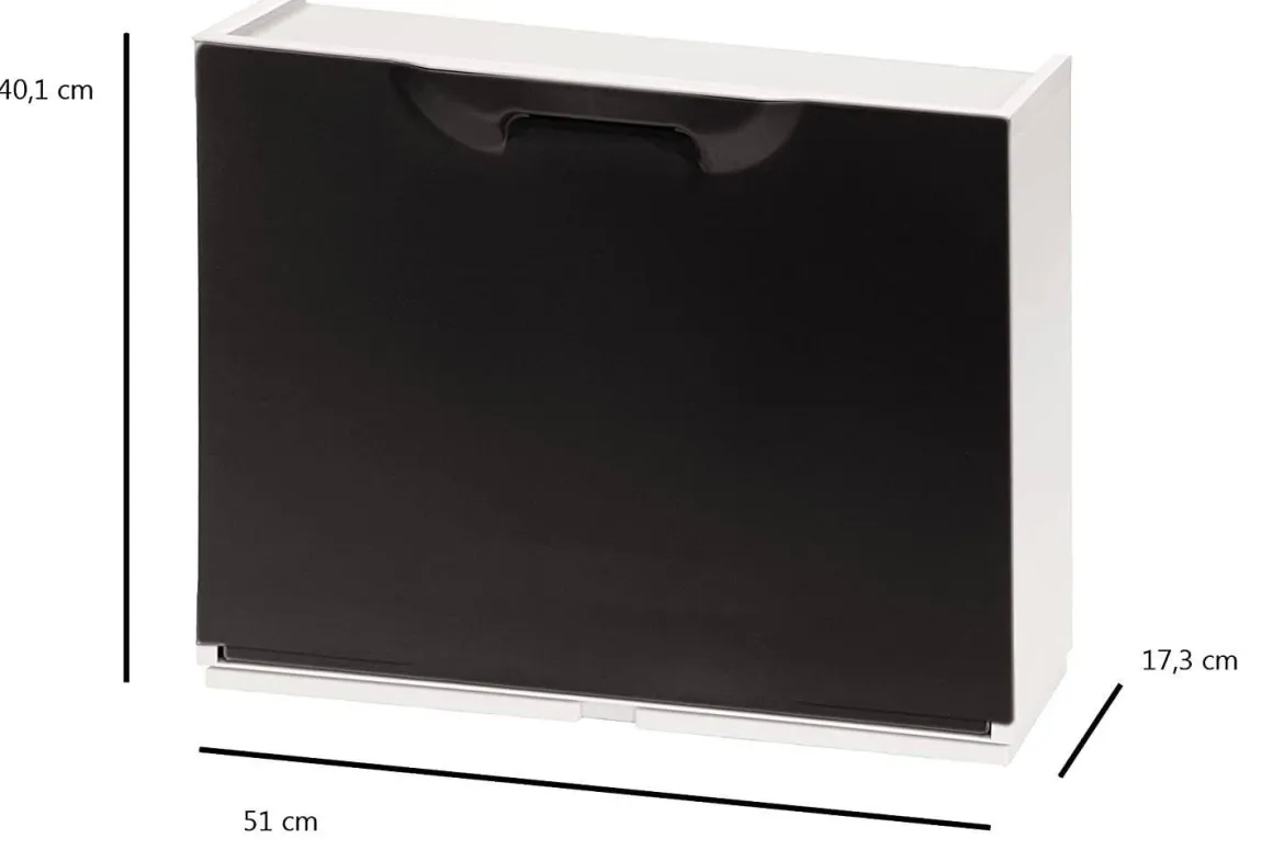 Scarpiera 6 paia nera 51x40h cm - Avon