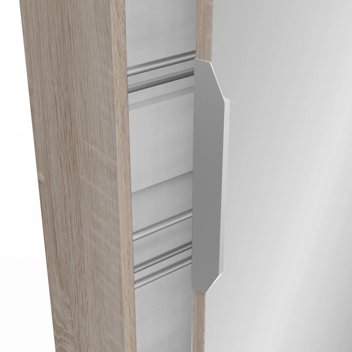 Scarpiere > Dmora Scarpiera 12 paia rovere 50x180h cm - Baucina Marrone Rovere