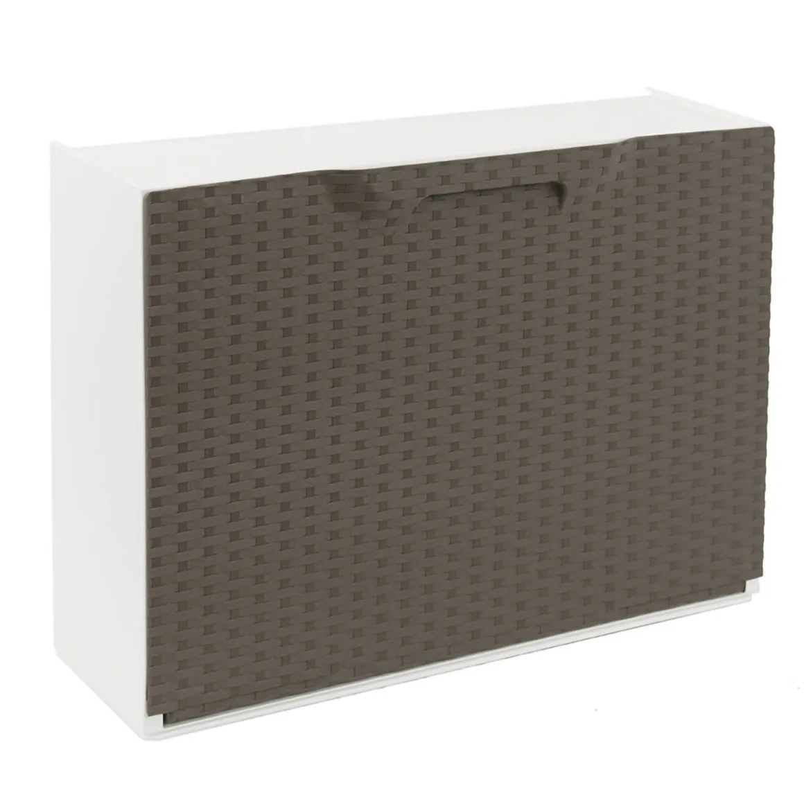 Scarpiera 6 paia tortora e bianca 51x40h cm - Aseo