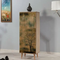 Scarpiera quercia e gialla 50x135h cm - Dacrydium