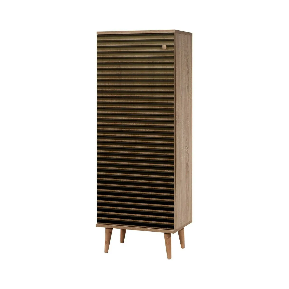Bagno|Scarpiere > Dmora Scarpiera quercia 50x135h cm in legno - Giadeite Marrone Quercia