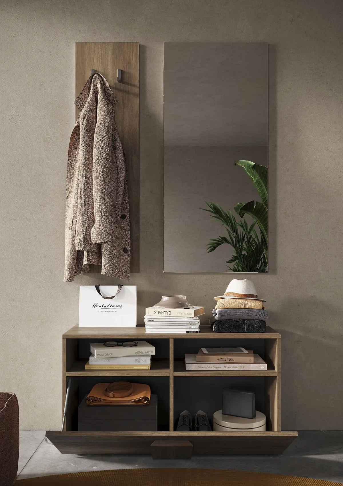 Scarpiere > Dmora Scarpiera rovere 91x57h cm - Indang Marrone Rovere