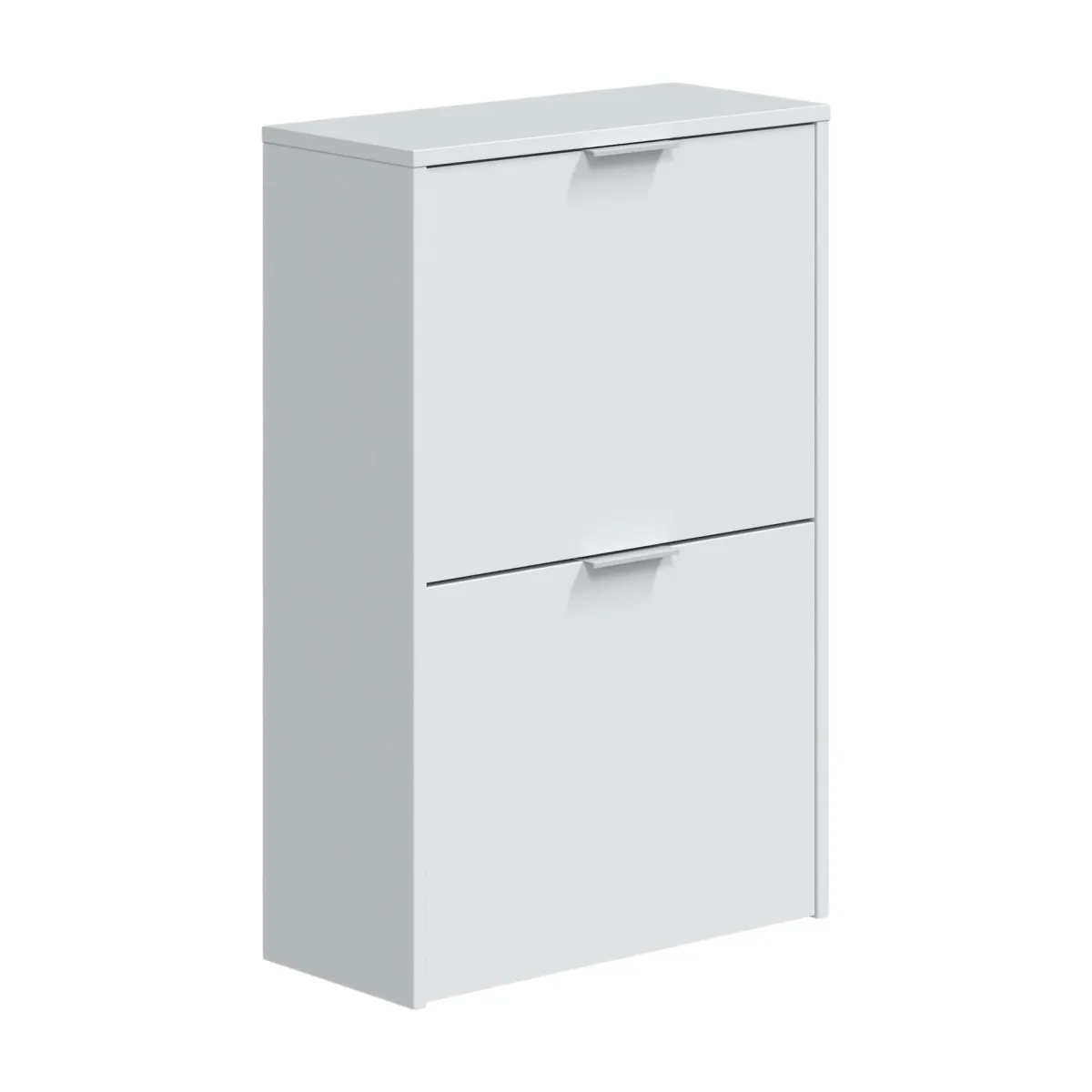 Bagno|Scarpiere > Dmora Scarpiera salvaspazio 2 ante bianca 50x75h cm - Arafat Bianco