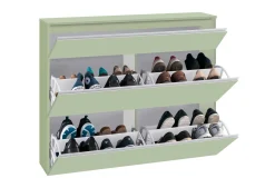 Scarpiera Verde 9 Ripiani 16 Paia 120x26.5x108h cm, 9 Vani - Marconi