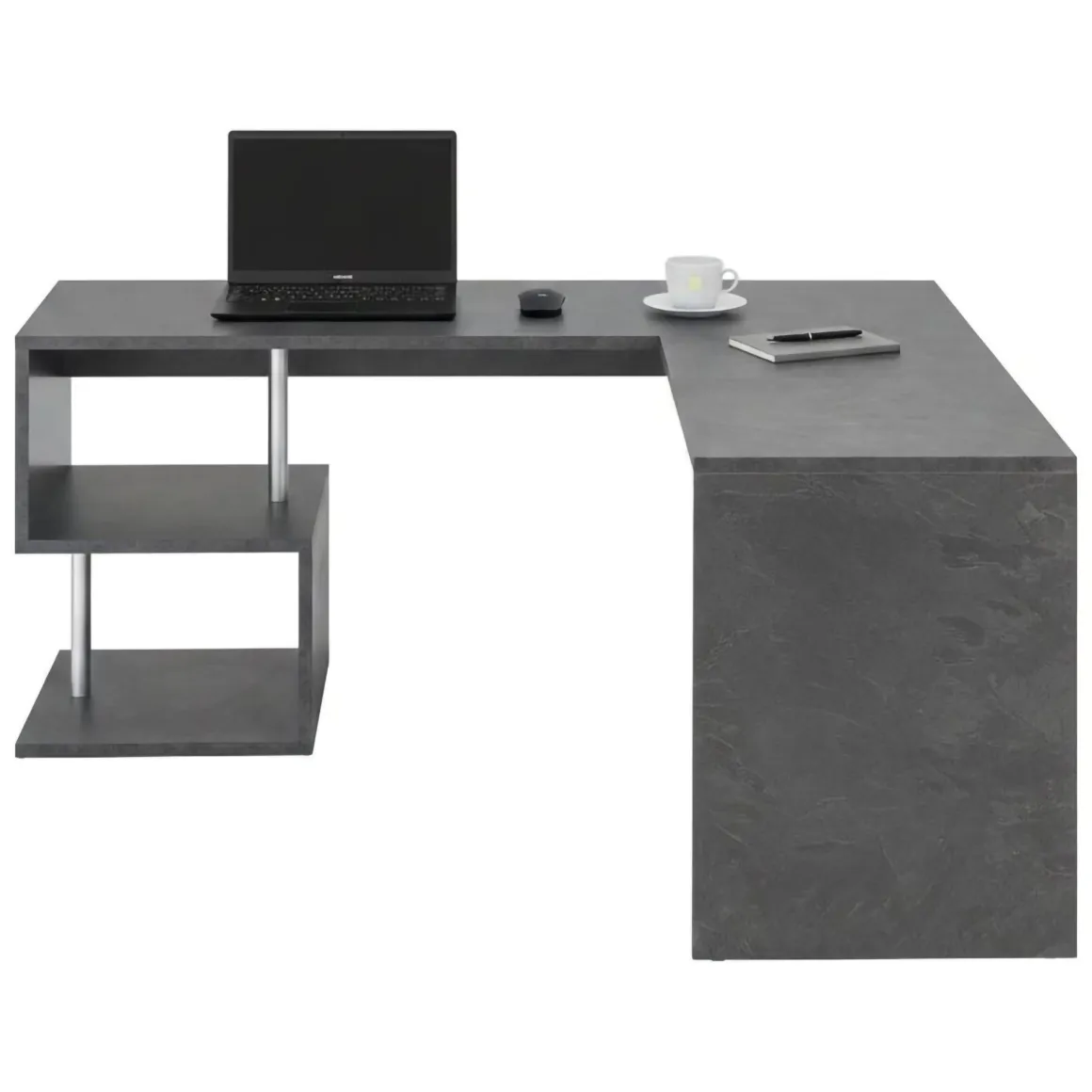 Scrivania angolare ardesia 160x60cm - Annibi