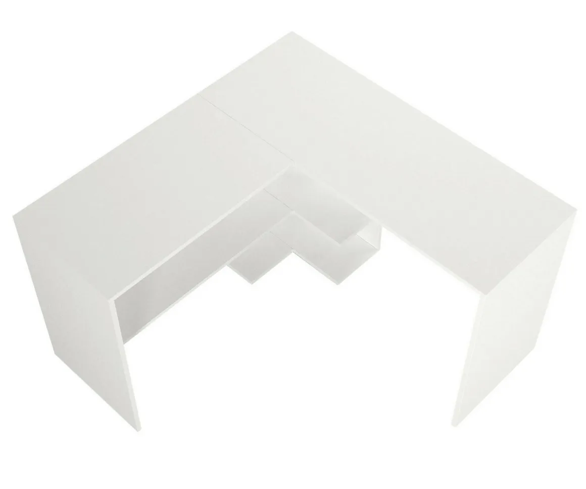 Scrivania angolare bianca 120x120cm - Emiliana