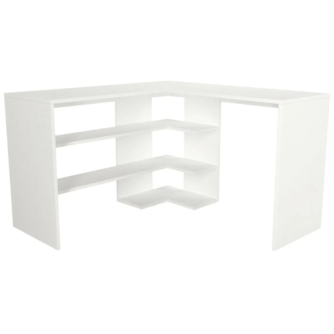 Scrivania angolare bianca 120x120cm - Emiliana