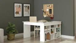 Ufficio|Camera Da Letto > Dmora Scrivania angolare bianca 130x130cm - Alik Bianco