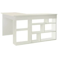 Ufficio|Camera Da Letto > Dmora Scrivania angolare bianca 130x130cm - Alik Bianco