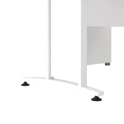Scrivanie > Dmora Scrivania angolare bianca 159x150cm con 3 cassetti - Estong Bianco