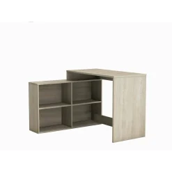 Scrivania angolare rovere e bianca 111x100cm - Kyarr