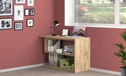 Ufficio|Camera Da Letto > Dmora Scrivania angolare rovere 120x50cm - Topazio Marrone Rovere