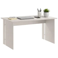 Scrivania Beige un Ripiano Materiale Piano in Legno Nobilitato 150x78x75h cm, Colore Ripiano Beige - Zibello