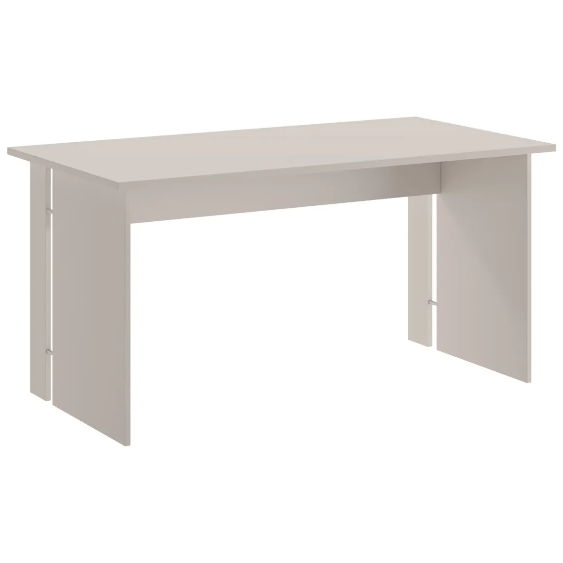 Scrivania Beige un Ripiano Materiale Piano in Legno Nobilitato 150x78x75h cm, Colore Ripiano Beige - Zibello