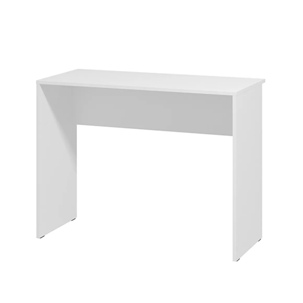 Scrivania Bianco Opaco un Ripiano Sfumatura Colore Struttura Opaco 98x45x74h cm, Sfumatura Colore Ripiano Opaco - Pichil