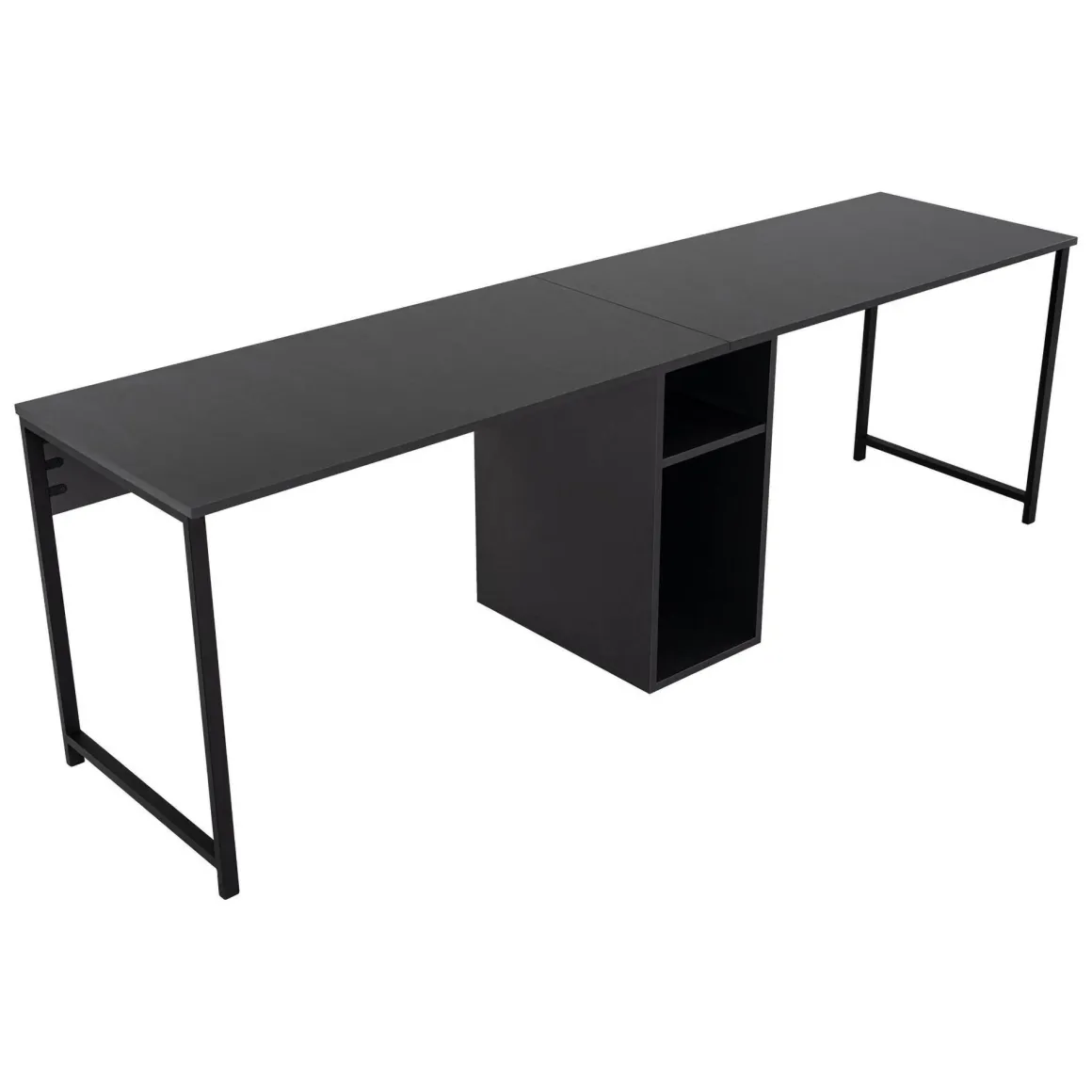 Scrivania lineare antracite 240x60cm - Violet