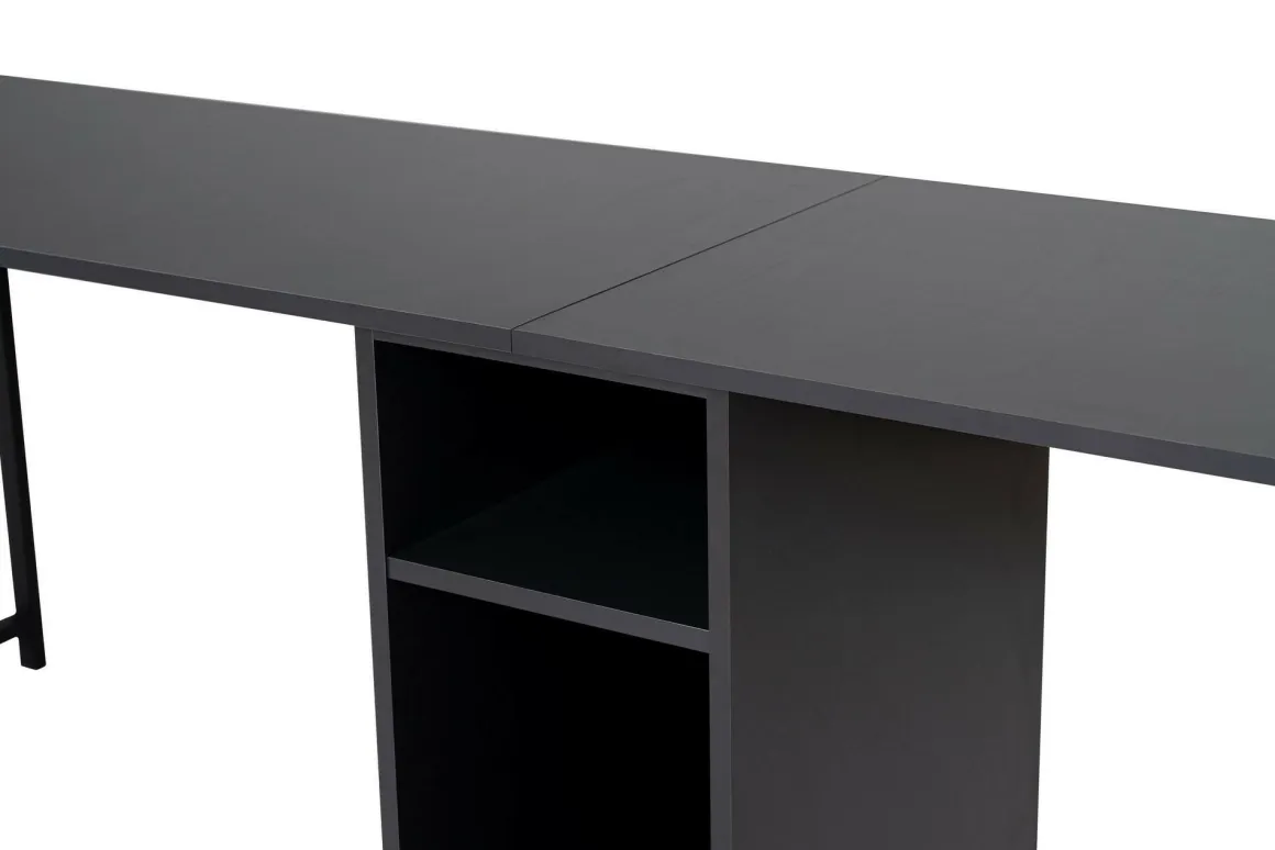 Scrivania lineare antracite 240x60cm - Violet
